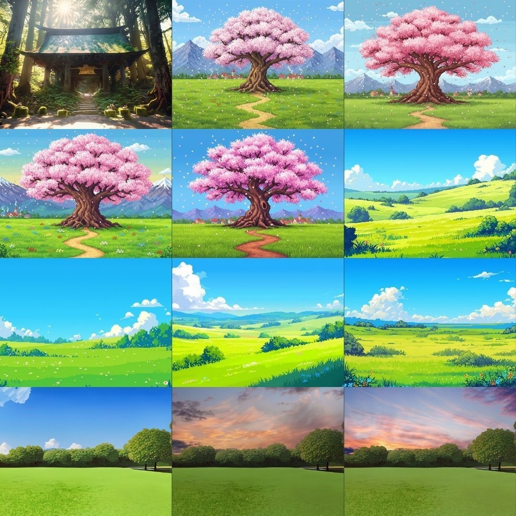 【フリー素材】春の風景イラスト264枚|TRPG・ブログ・SNSに使える無料背景素材