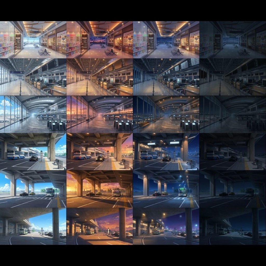 【TRPG背景素材】空港•機内/差分あり 142枚|ラウンジ•展望デッキ•動く歩道•チェックインカウンター•コックピット•ショップエリア•バス•タクシー乗り場•ATM•手荷物受取所etc