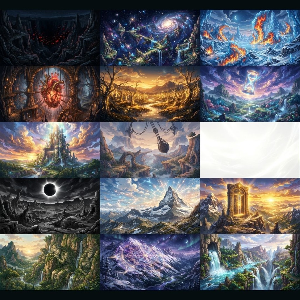 【背景素材】 山・谷 200枚|絶景•高山•渓谷•山道•異界etc(TRPG, マダミス, ココフォリア, ゲーム)