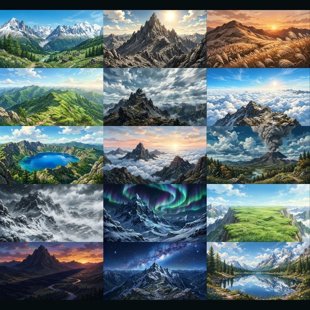 【背景素材】 山・谷 200枚|絶景•高山•渓谷•山道•異界etc(TRPG, マダミス, ココフォリア, ゲーム)