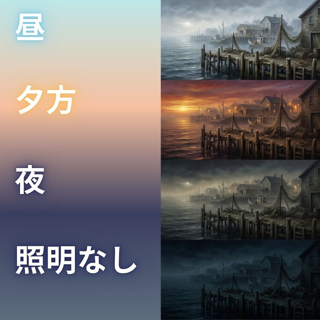 【背景素材】 1920年代ニューイングランド/差分あり 240枚|探偵事務所•港町•神話•街並みetc(TRPG, マダミス, ココフォリア, ゲーム)