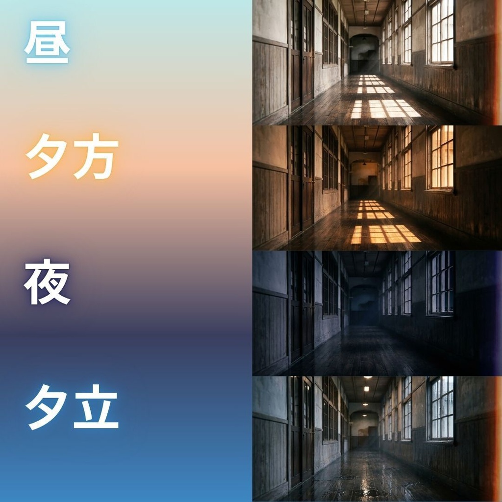 【背景素材】 ノスタルジックな日本の夏・田舎景観/差分あり 344枚|自然•事件•部屋etc(TRPG, マダミス, ココフォリア, ゲーム)