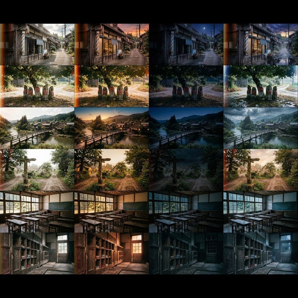 【背景素材】 ノスタルジックな日本の夏・田舎景観/差分あり 344枚|自然•事件•部屋etc(TRPG, マダミス, ココフォリア, ゲーム)