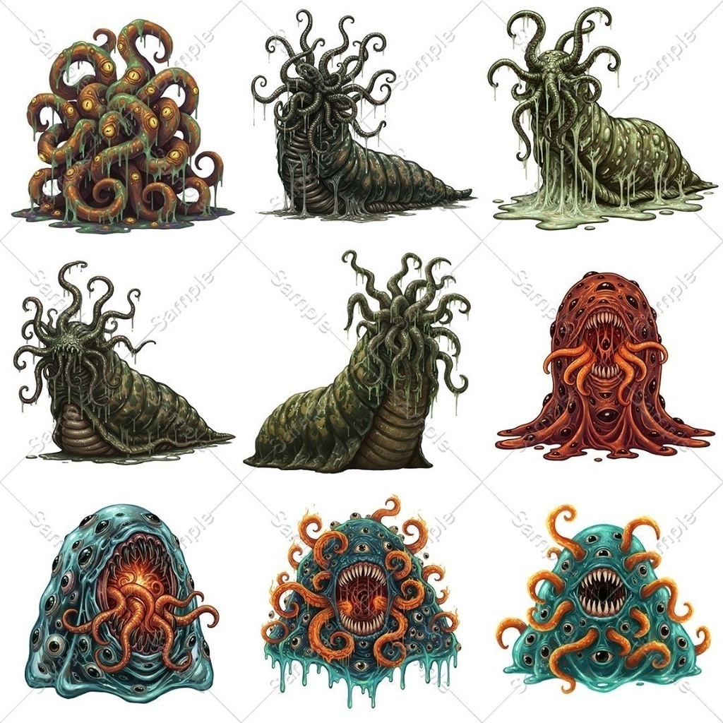 【背景透過】モンスター素材まとめパック / 全198点・4種入り(TRPG・ココフォリア)