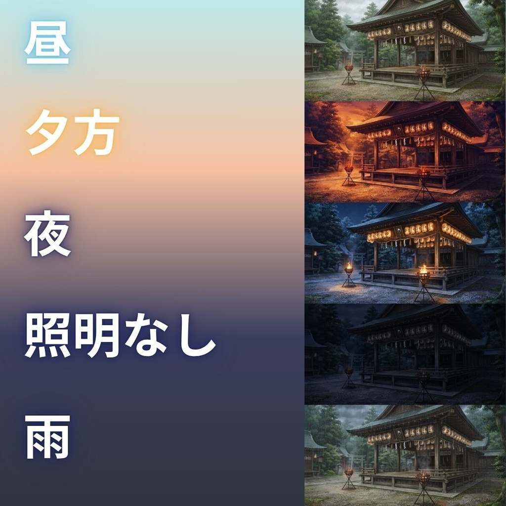 【背景素材】 |完全版|和風ホラーパック/差分あり 618枚|和室•古民家•旅館•村落•山道etc(TRPG, マダミス, ココフォリア, ゲーム)