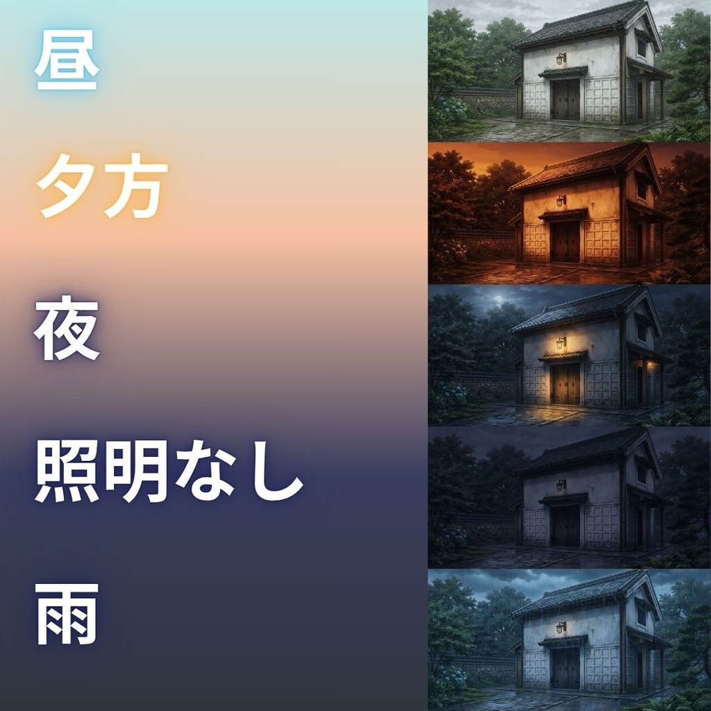 【背景素材】 |完全版|和風ホラーパック/差分あり 618枚|和室•古民家•旅館•村落•山道etc(TRPG, マダミス, ココフォリア, ゲーム)