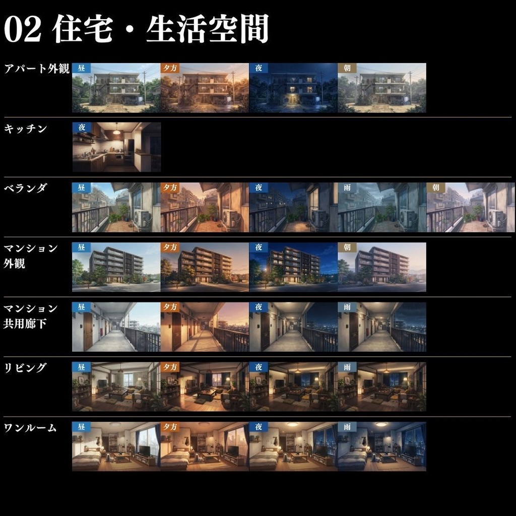 【背景素材】 現代事件・捜査シーン集/差分あり 500枚|日常•住宅•警察•学校•病院etc(TRPG, マダミス, ココフォリア, ゲーム)