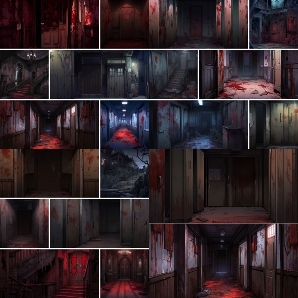 【販売終了SALE】現代ホラー・不穏施設背景集|12作品・981枚(TRPG, マダミス, ココフォリア, ゲーム)