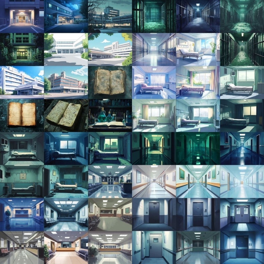 【販売終了SALE】現代ホラー・不穏施設背景集|12作品・981枚(TRPG, マダミス, ココフォリア, ゲーム)