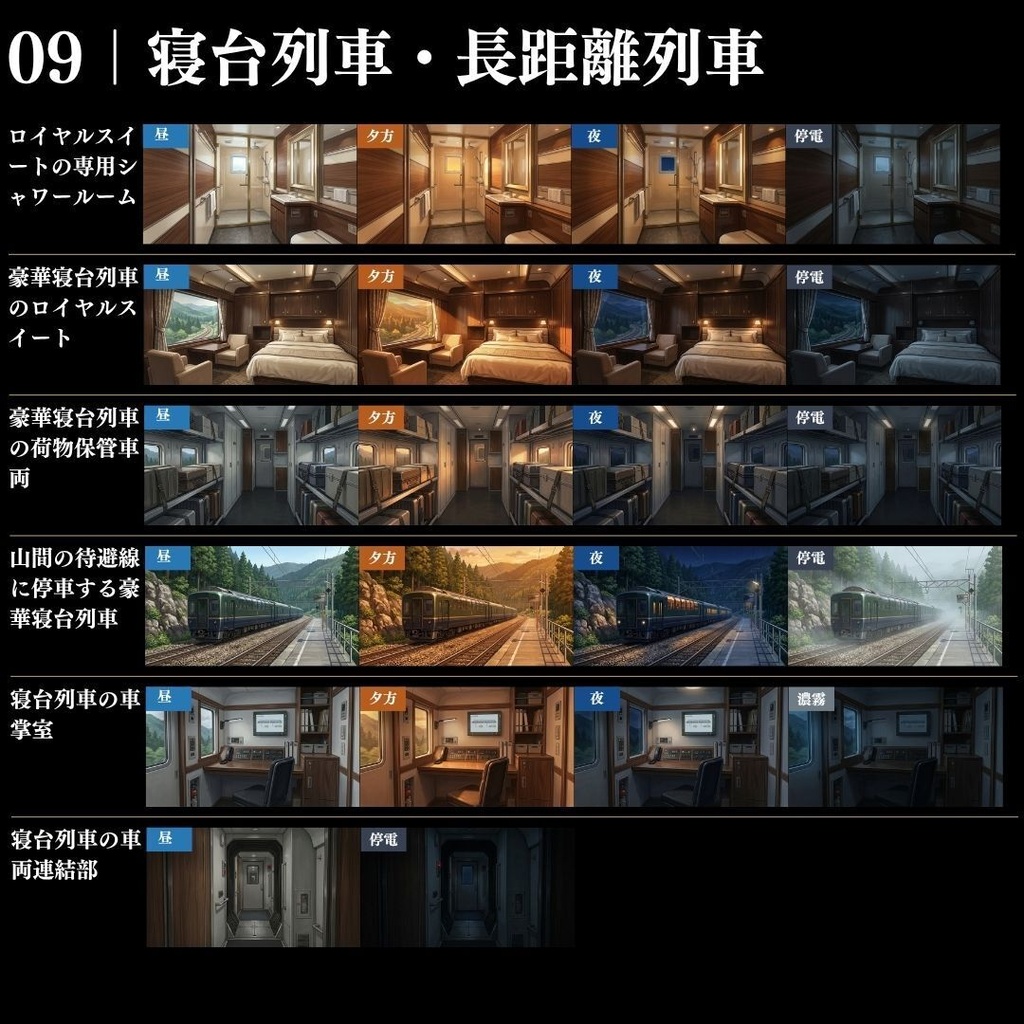 【背景素材】クローズドサークル・宿泊施設 800枚|差分あり ホテル・コテージ・ヴィラ・旅館・客船・列車 etc.(TRPG, マダミス, ココフォリア, ゲーム)