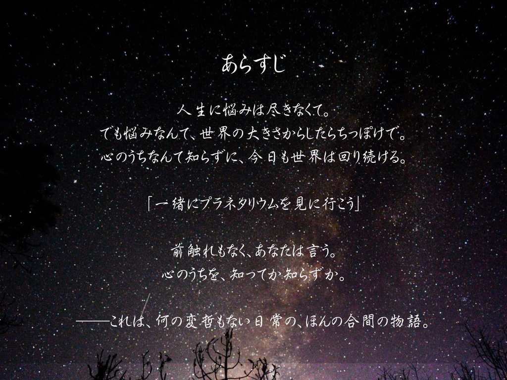 ストーリープレイング『星降る夜のひとつぼし』