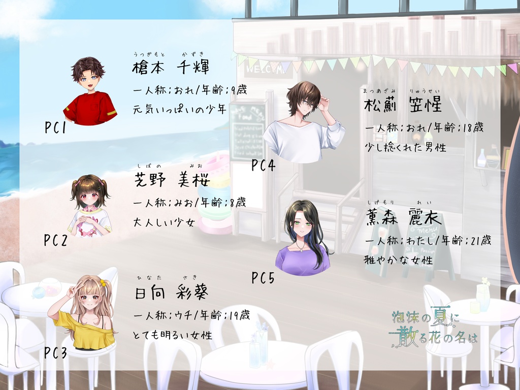 『泡沫の夏に散る花の名は』