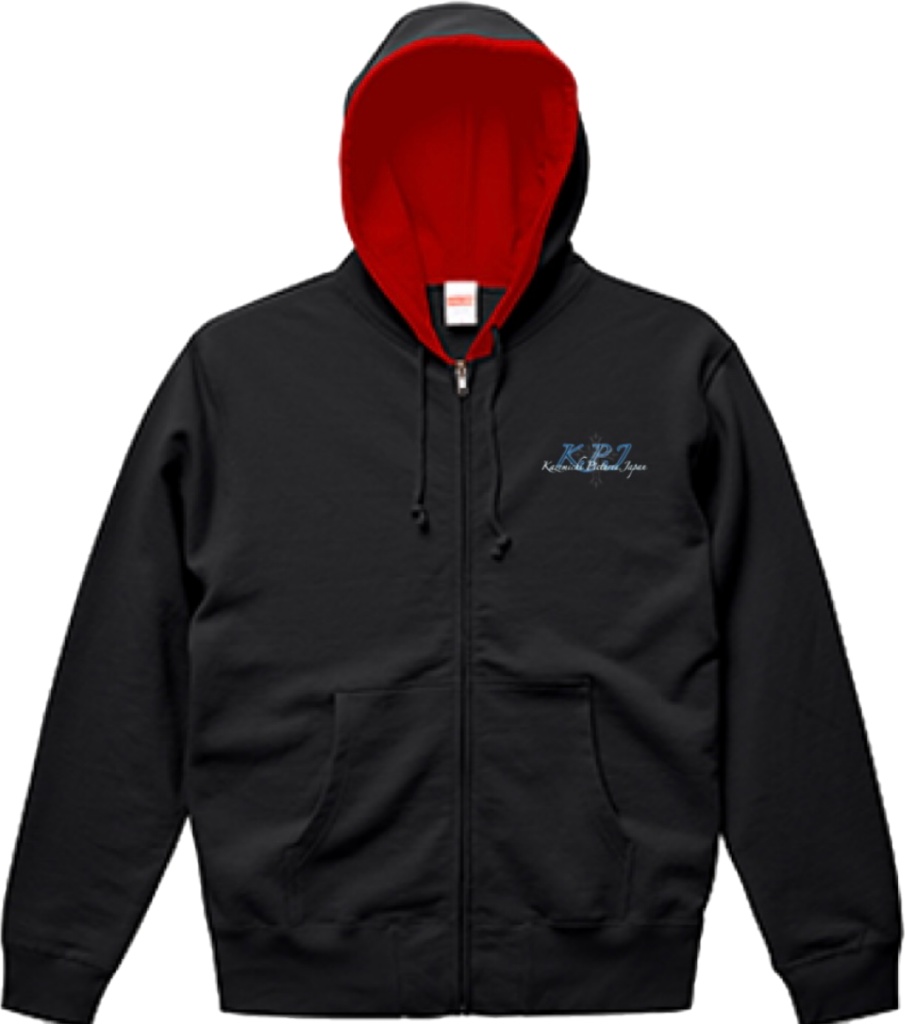 KPJ パーカー S (ブラック×ターコイズブルー)