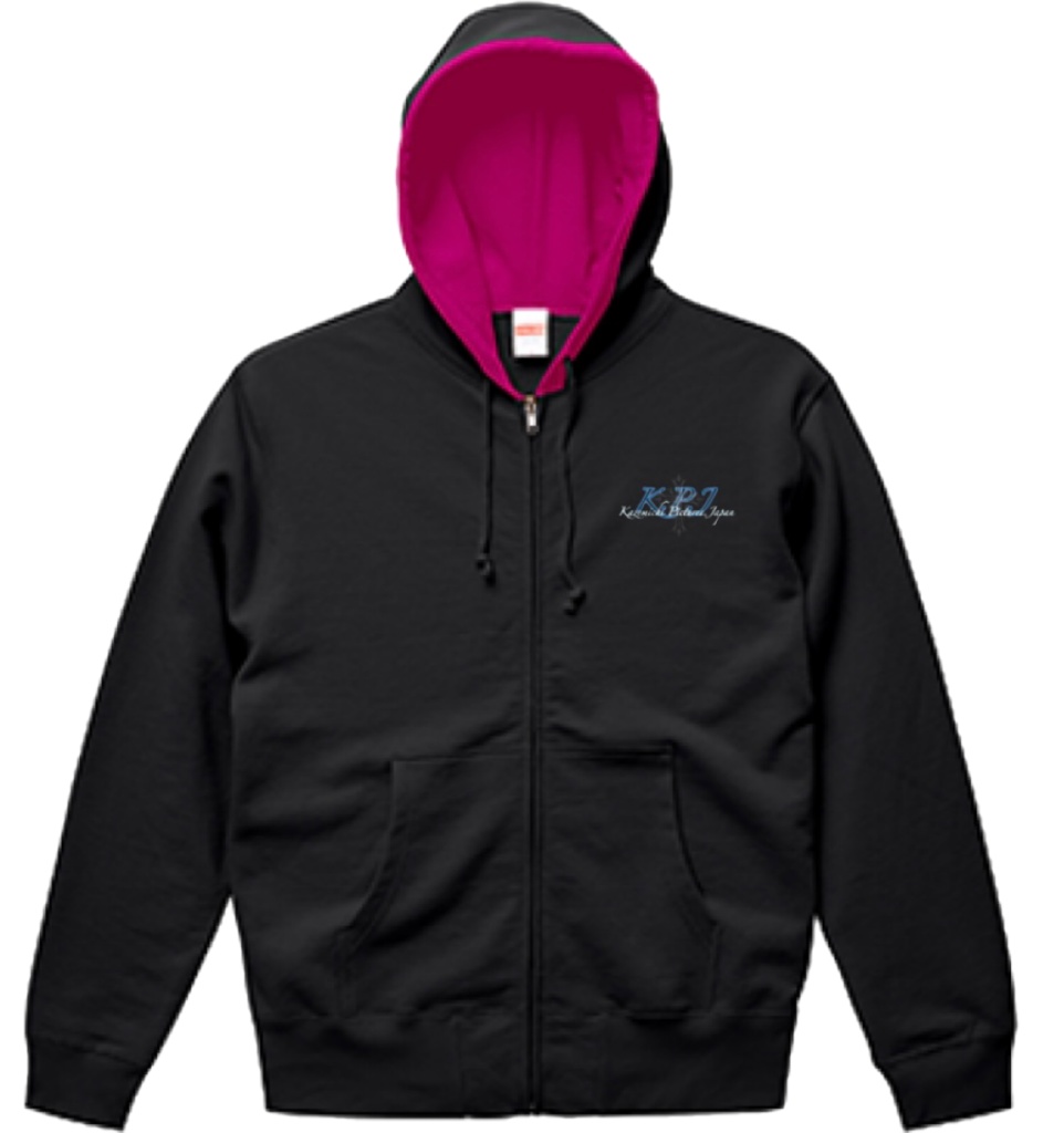 KPJ パーカー S (ブラック×ターコイズブルー)