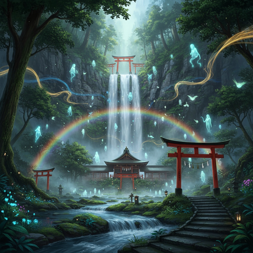 和風ファンタジー 神秘的風景イラスト10枚セット