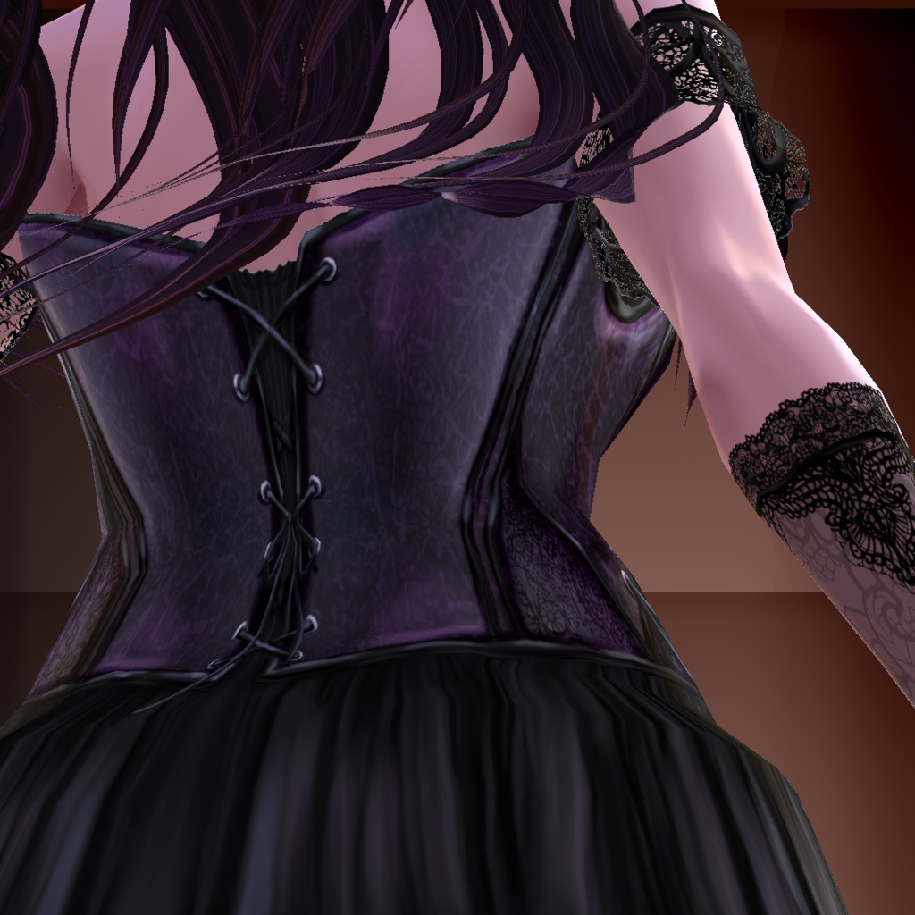 Goth outfit:dress&necklace+stockings&gloves+shoes+make up