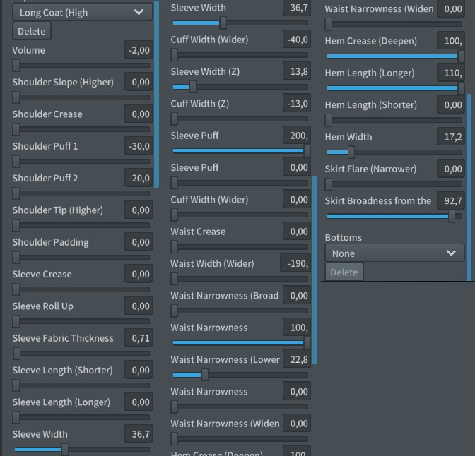 Noble mage dress,7 color schemes +customizable PSD file
