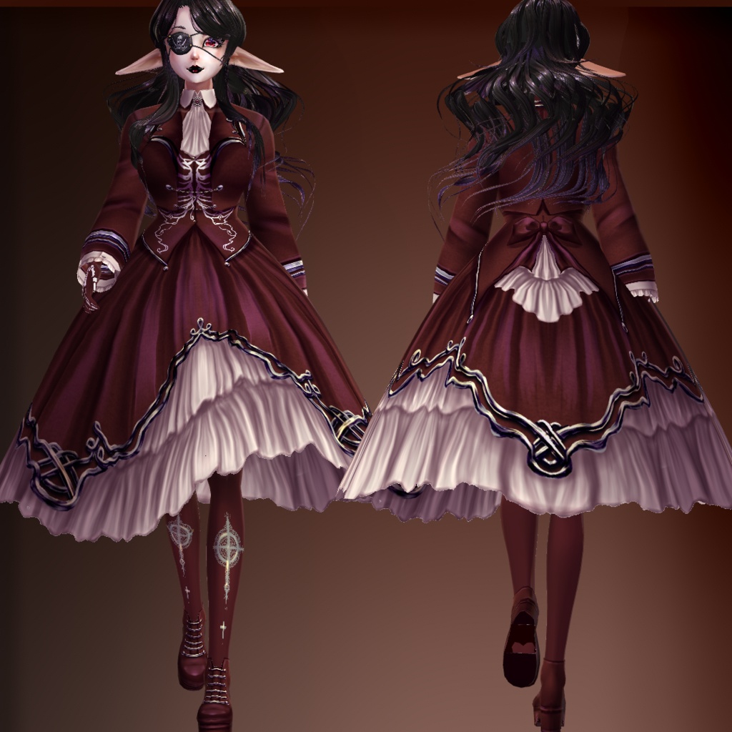 "undead pirate" gothic lolita dress 5 colors + customizable