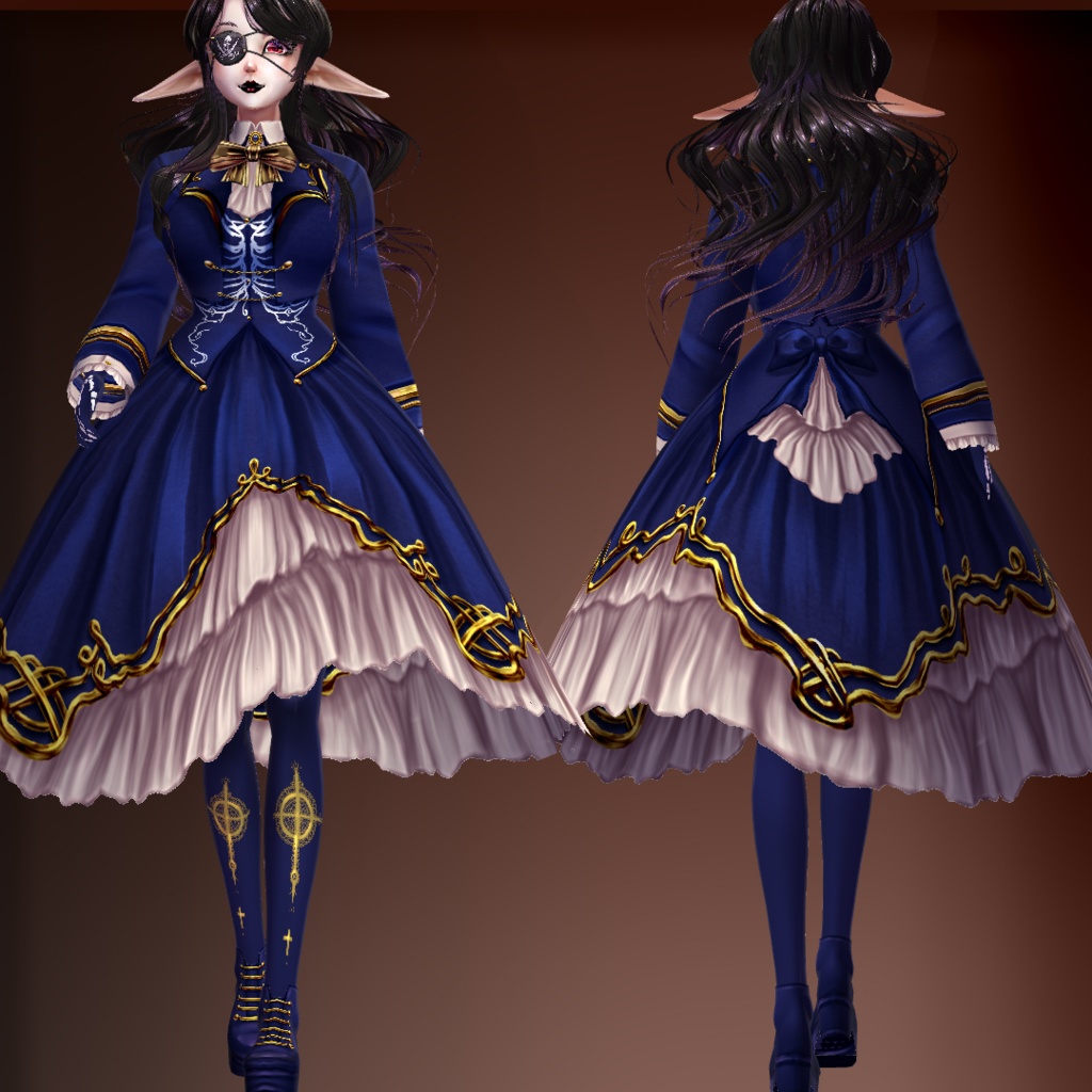 "undead pirate" gothic lolita dress 5 colors + customizable