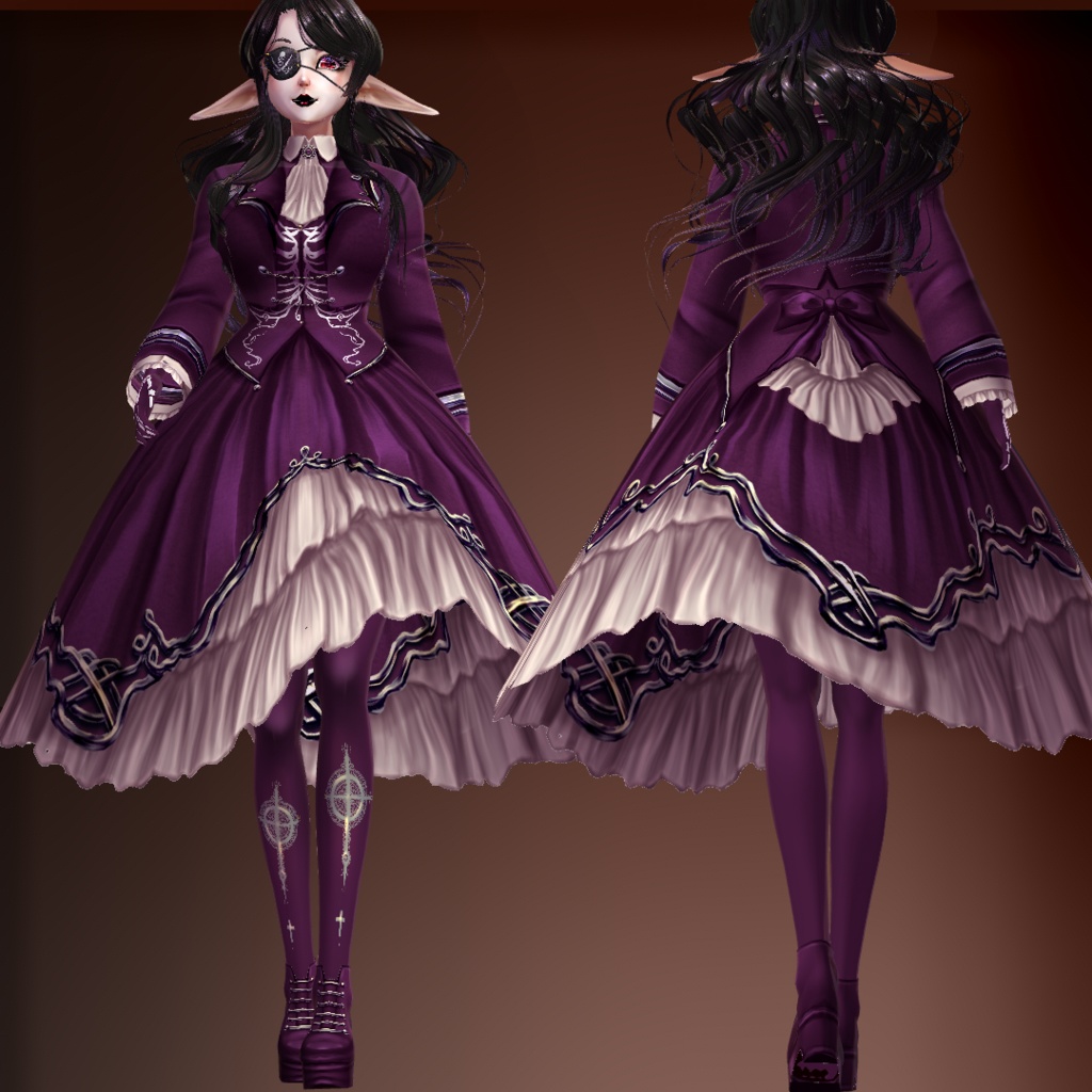 "undead pirate" gothic lolita dress 5 colors + customizable