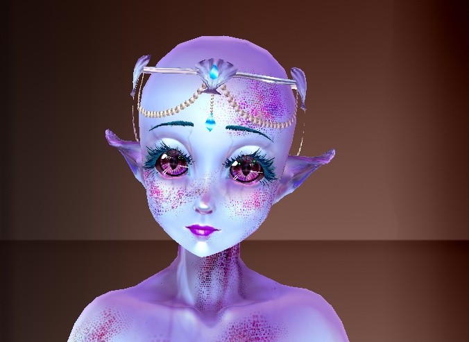 FREE vroid Glowing sea themed accessory pack!