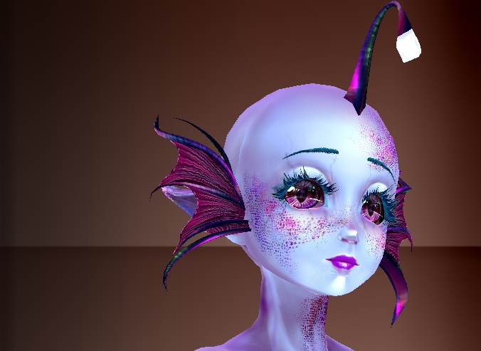 FREE vroid Glowing sea themed accessory pack!