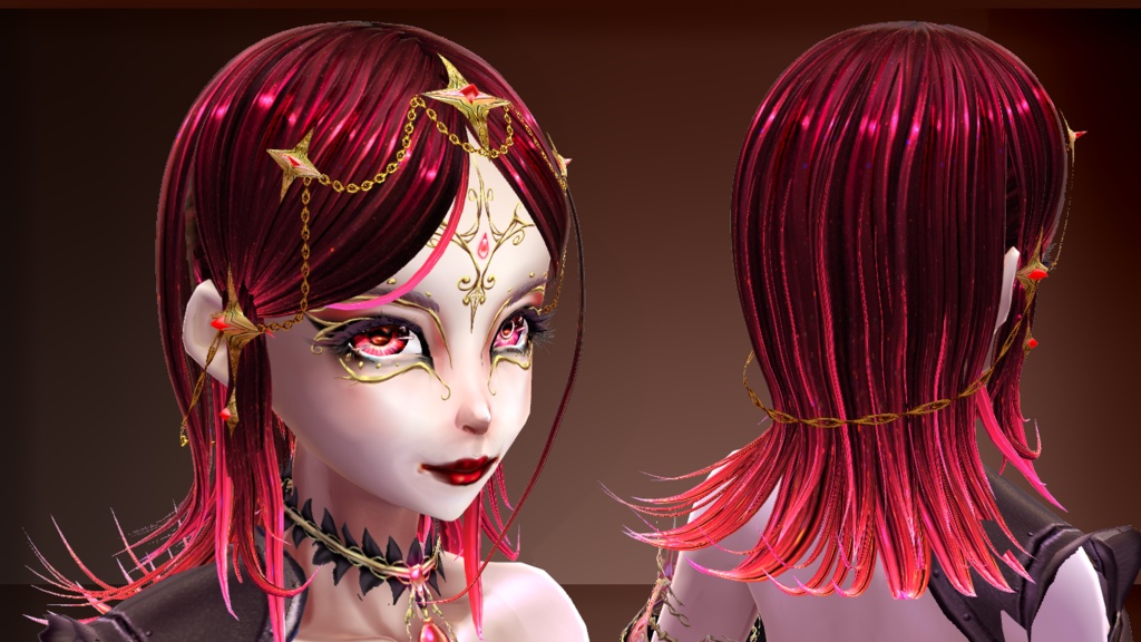 Moon guardians hair presets (1 pair for free)