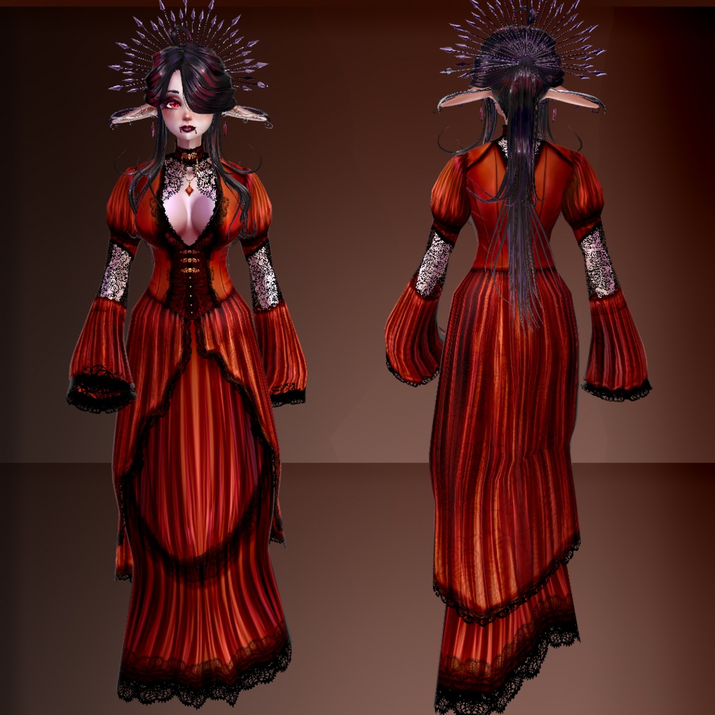 (VRoid stable)Gamblers on the grave: 4 variations +customizable psd file