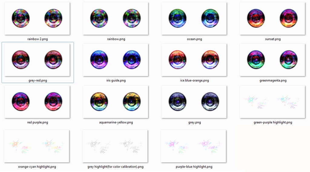 (for new VRoid) Stardust Blessing: Free eyes& face paint pack