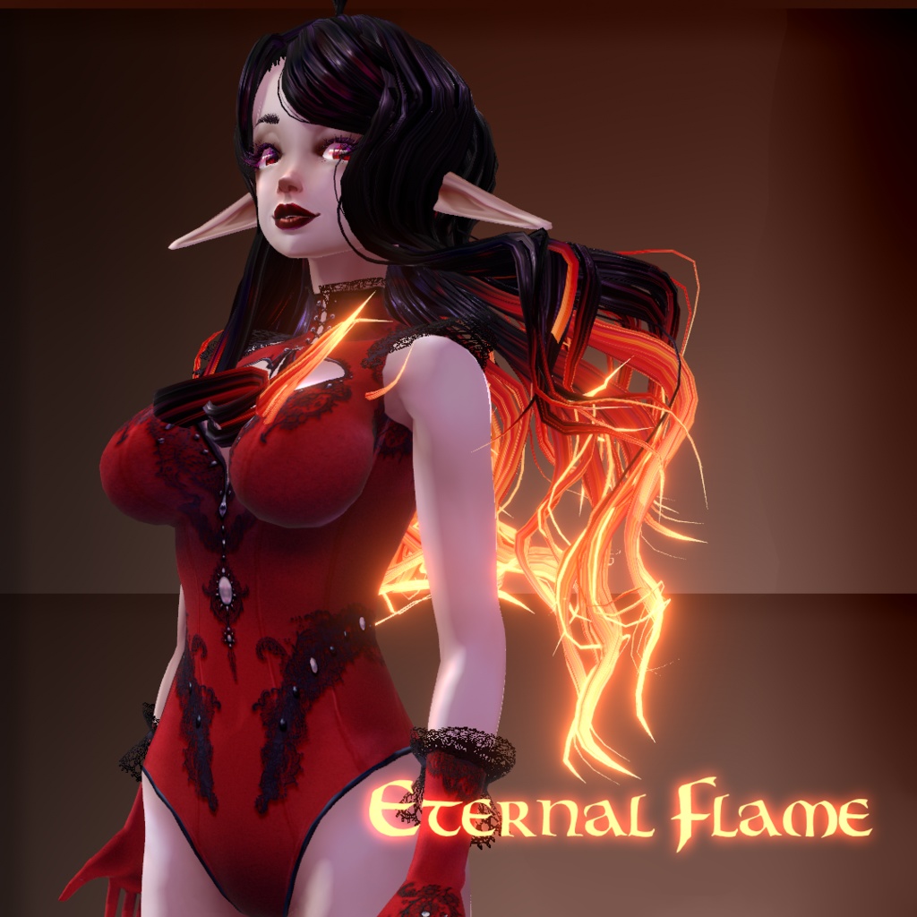 (VRoid stable) Alluring Glimmer, glowing hair texture pack FREE