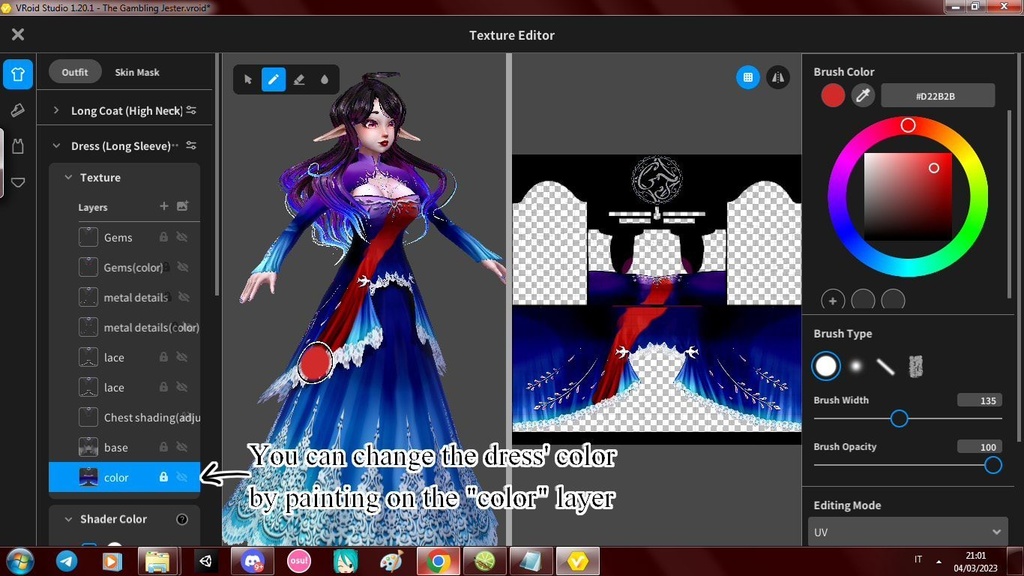 (VRoid)Customizable FF XIV wedding dress