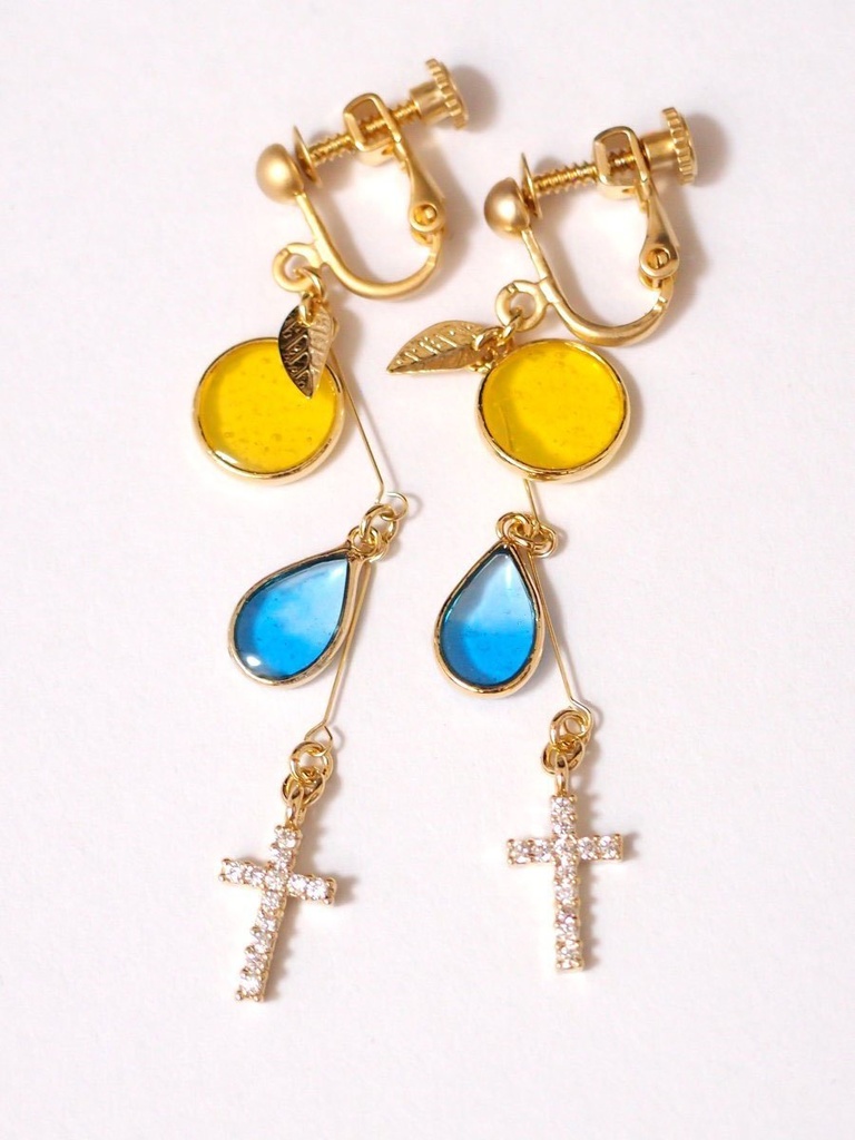 ジェムカンモチーフイヤリング（『citross』）