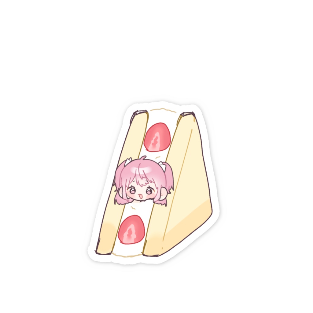 rinonoステッカー(いちご)