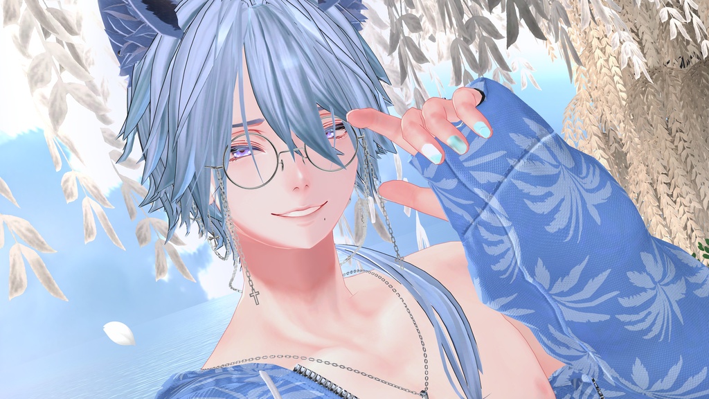 【無料/FREE】夏ネイルテクスチャ【斑霞・怜共通素体対応】
