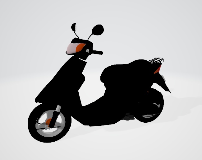 3Dモデル「原付」fbxファイル