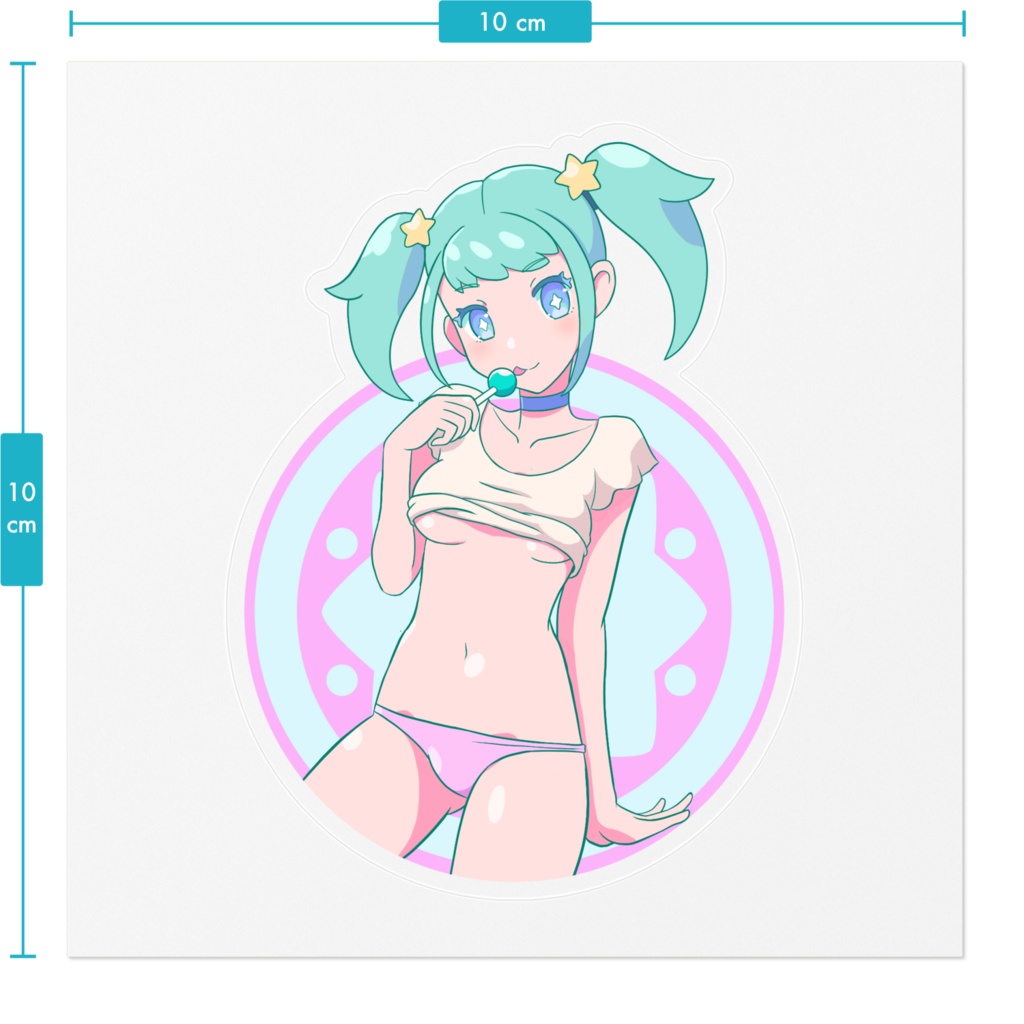 ポプキュ ステッカー P001