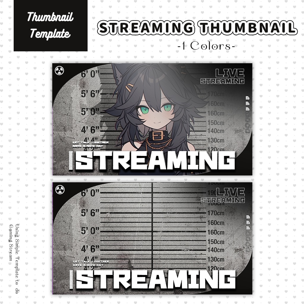 【雑談配信】サムネイル素材|Vtuber配信画面|1色入|PNG|