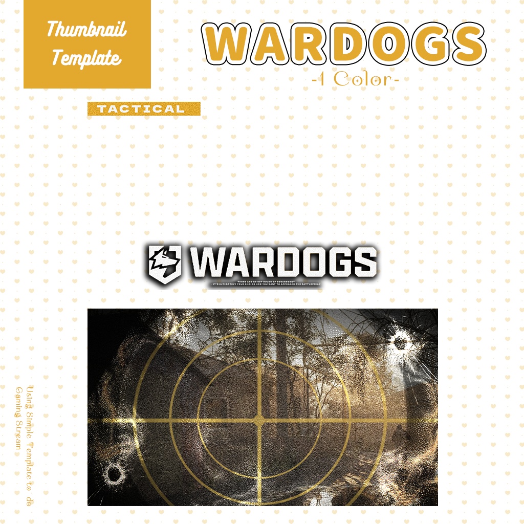 【WARDOGS配信】サムネイル素材|Vtuber配信画面|1色入|PNG|