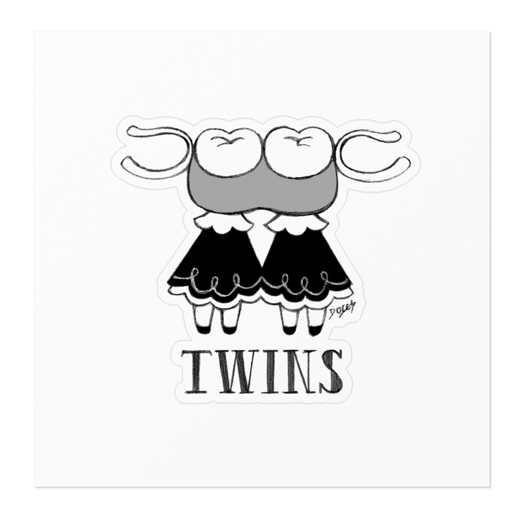 【ステッカー】『TWINS(入れ歯)』