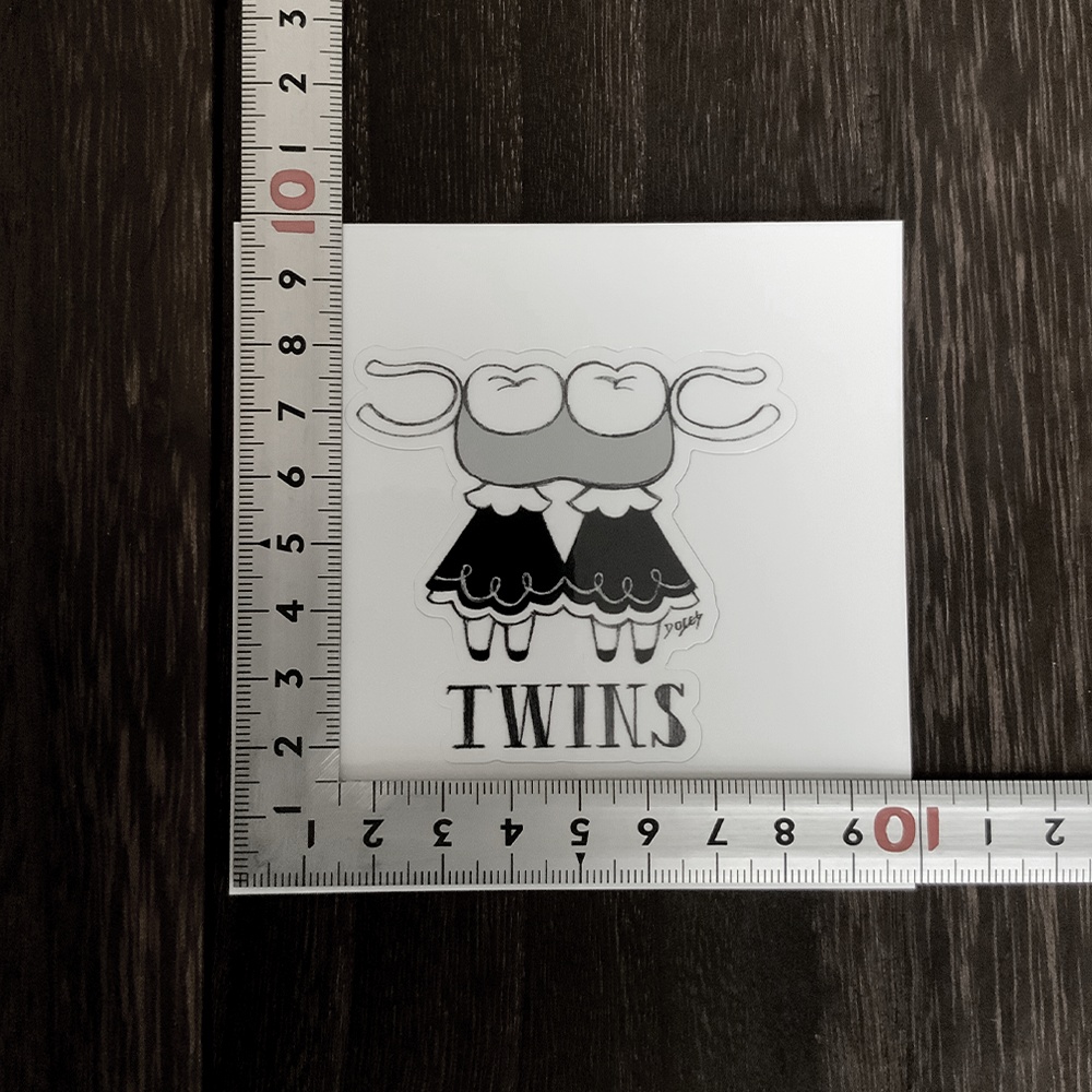 【ステッカー】『TWINS(入れ歯)』