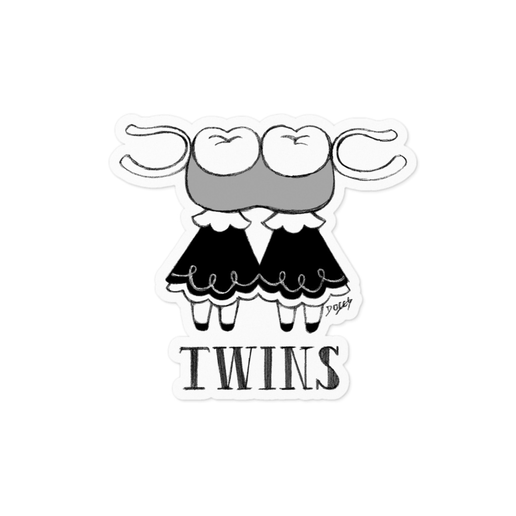 【ステッカー】『TWINS(入れ歯)』
