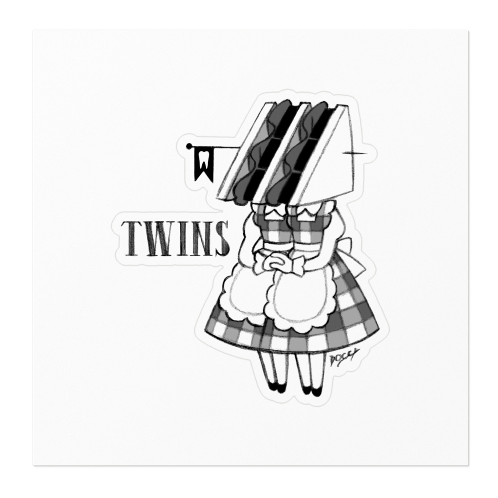 【ステッカー】『TWINS(サンドイッチ)』