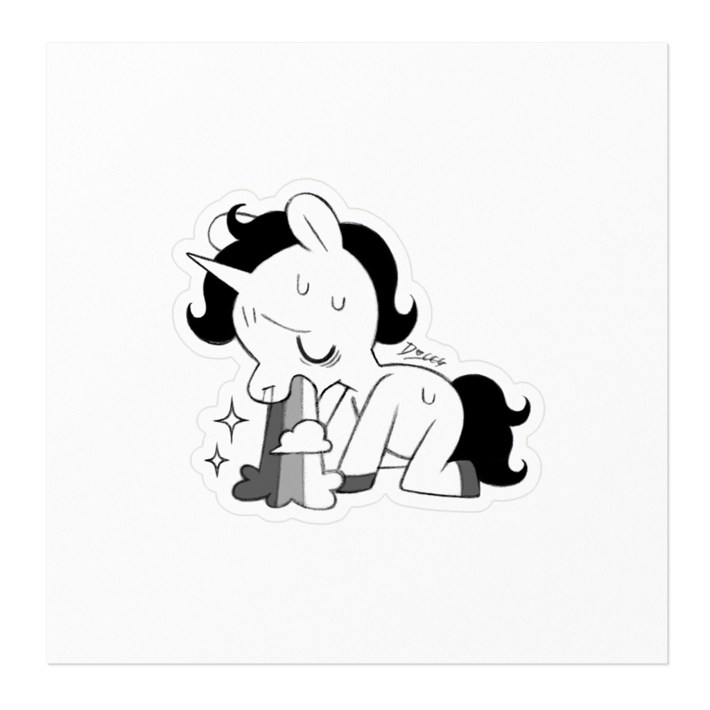 【ステッカー】『ユニコーン(嘔吐)』