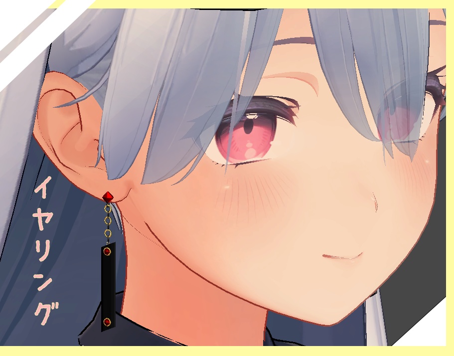 『桔梗対応』 イヤリング _ Earing 『VRchat』