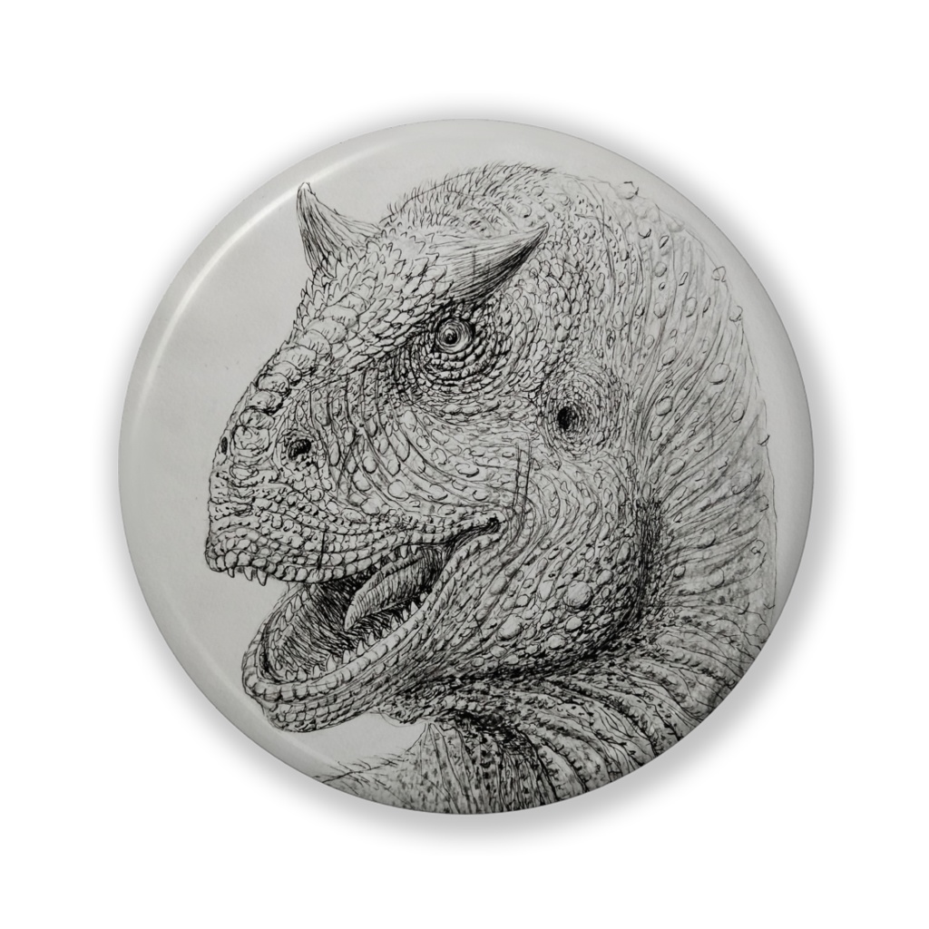 カルノタウルス　缶バッジ