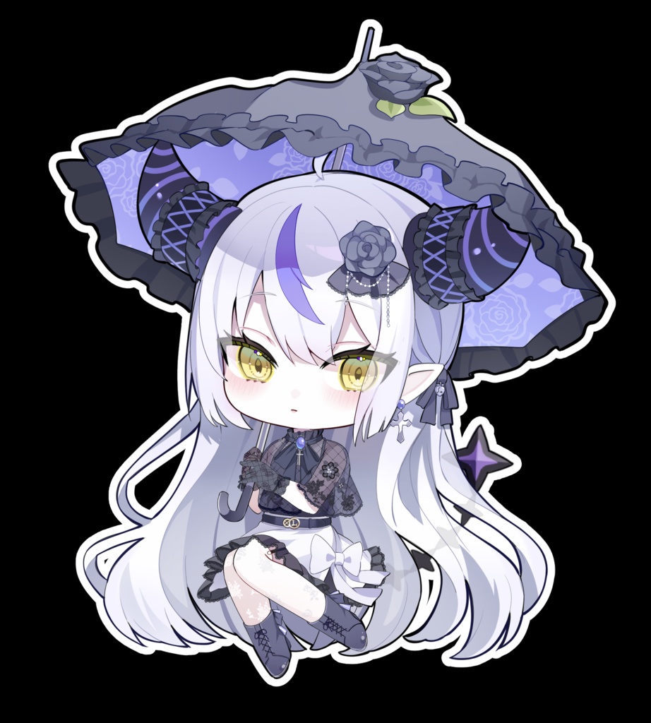 すまし顔お嬢ラプ様アクリルキーホルダー
