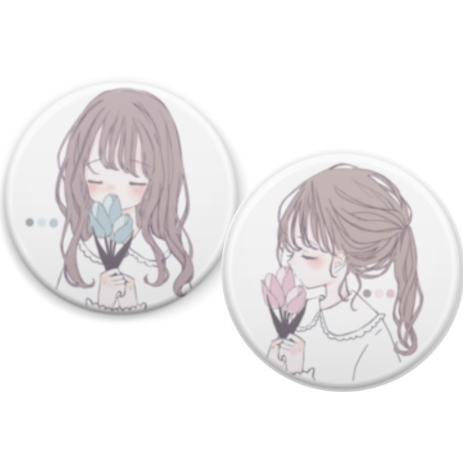 チューリップ缶バッジセット