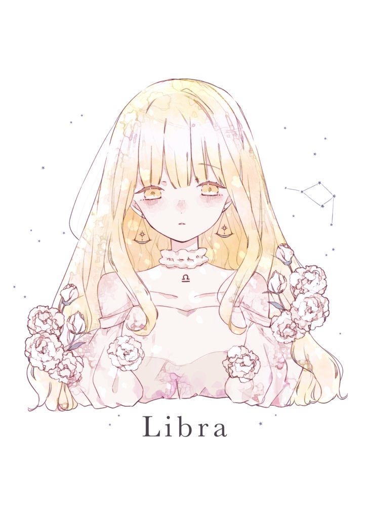 イラスト本 Horoscope. ミニ色紙原画付き