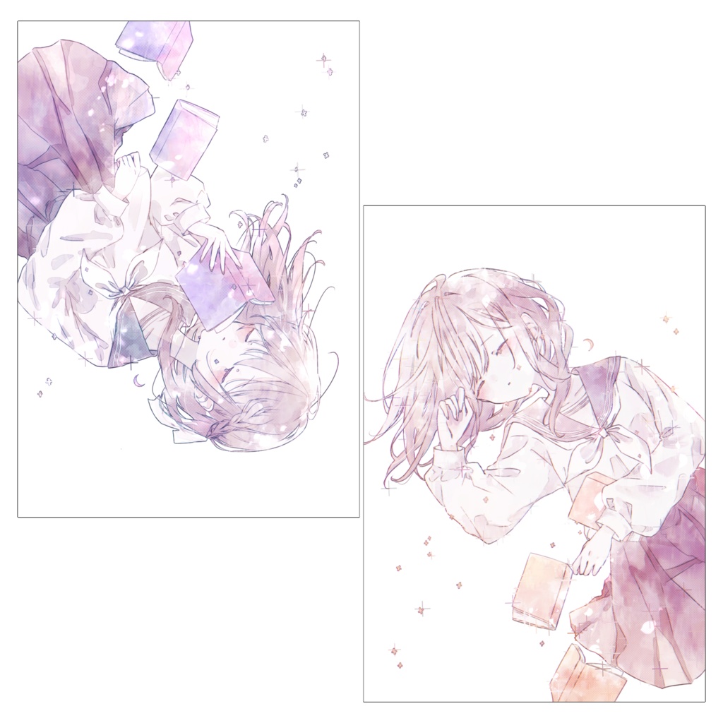 文学少女のポストカードセット