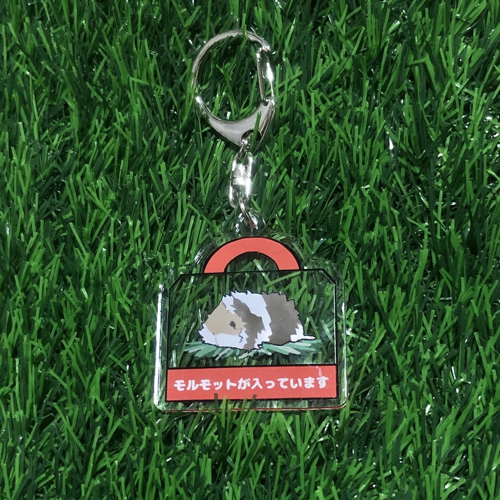 【あんしんBOOTHパック】モルモットが入っています:アクリルキーホルダー